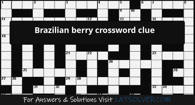 palm tree berry crossword clue
